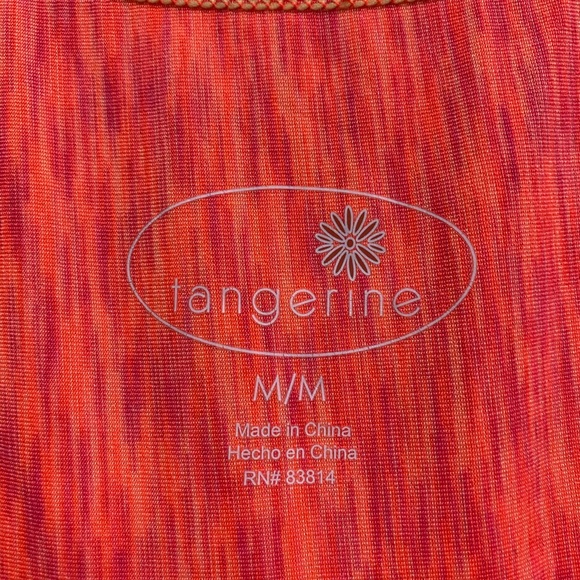 *Tangerine* Polyester/Spandex Active Wear - Picture 3 of 4